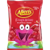 Pack of Allen's Frogs Alive Jellies, 190g, featuring dark red frog-shaped gummy candies in a resealable bag.
