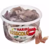 ub of Haribo Kisscola candy, containing 150 pieces of cola-flavored gummy candies in a resealable container.