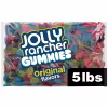 5-lb bag of JOLLY RANCHER Gummies Original, showcasing a large pack of colorful gummy candies in classic Jolly Rancher flavors.