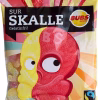 2 Pack of Bubs Godis Sur Skalle - Sur Skallar - Swedish Fruit Sour Skull Gelatin Free Wine Gums, vegan, skull-shaped sour gummies.