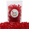 Bright red watermelon gummy bears in a 5 lb bulk bag from FirstChoiceCandy on a white background.