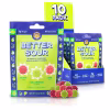 Better Sour gummy candy bag featuring a variety of global flavors including guava, calamansi, ume, apricot, pomegranate, and plum, 100% plant-based and low sugar