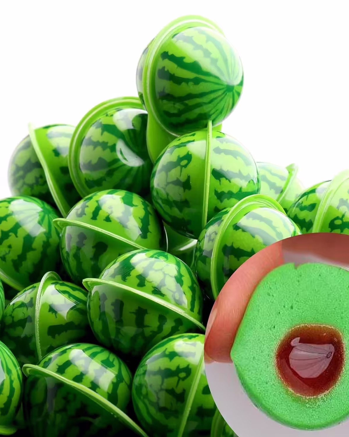 Pack of Watermelon Candy Filled with Watermelon Jam – Chewy Candy – 10 Pcs Individually Wrapped Candy Gummies featuring vibrant packaging and colorful gummy candies