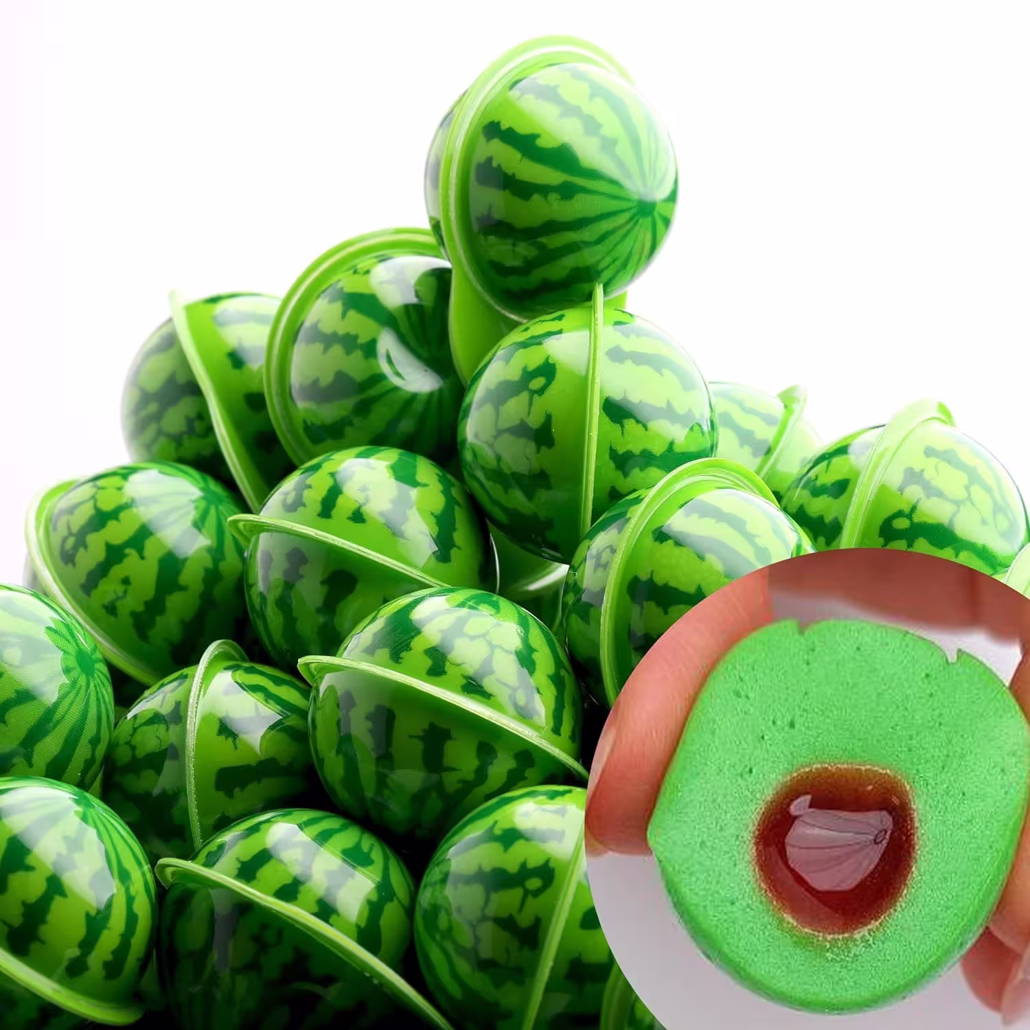 Pack of Watermelon Candy Filled with Watermelon Jam – Chewy Candy – 10 Pcs Individually Wrapped Candy Gummies featuring vibrant packaging and colorful gummy candies