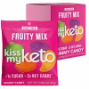 Pack of 8 Kiss My Keto Gummy Candies in assorted fruity flavors, featuring low sugar and keto-friendly ingredients, displayed in vibrant packaging.