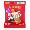 Pack of 12 bags of SmartSweets Cola Gummies, featuring low-sugar, plant-based gummy candies with classic cola flavor.